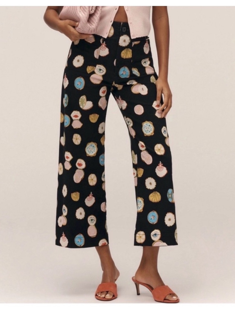 NWT Anthropologie Colette
Crop Wide Leg 32 Maeve
Danielle Kroll Novelty Print
